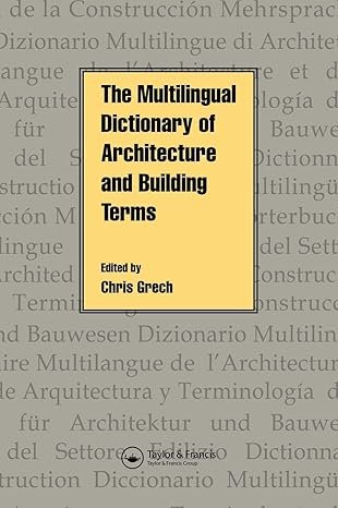 Multilingual Dictionary of Architecture and Building Term