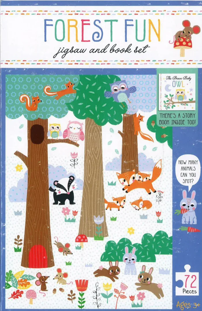 Puzzle & Book Box - Forest Fun