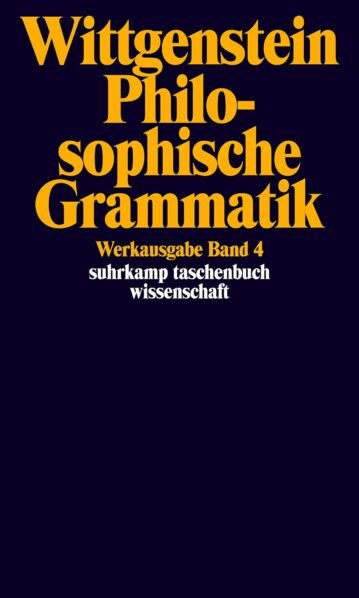 philosophische,sophische,grammatik,Werkausgabe, Wittgenstein, Ludwig