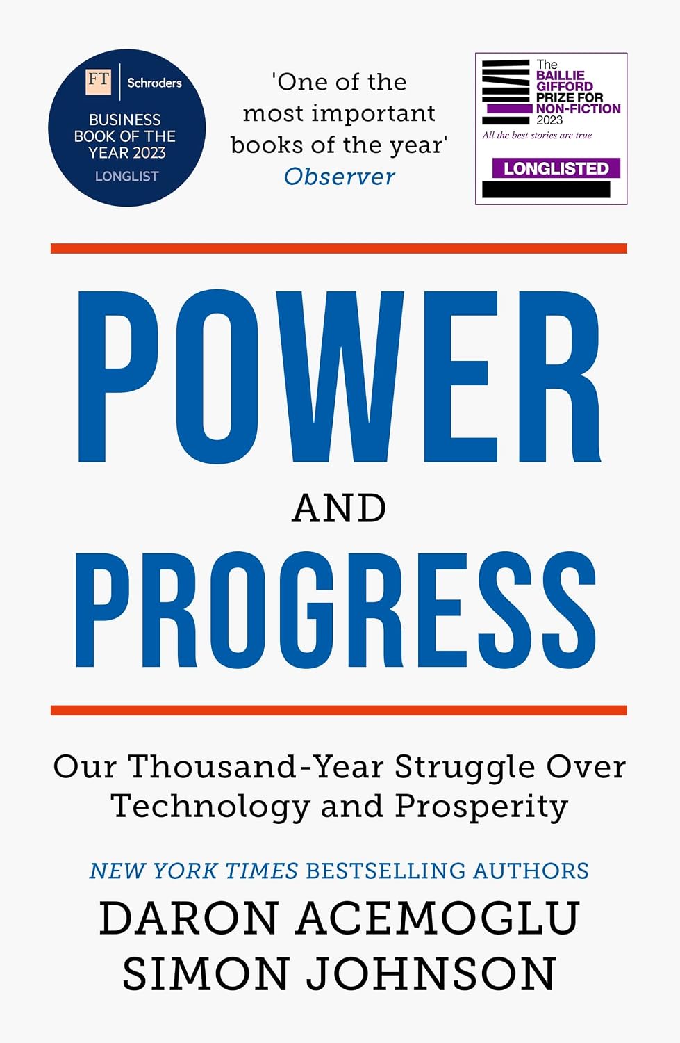 Power and Progress by Simon Johnson Power and Progress by Simon Johnson