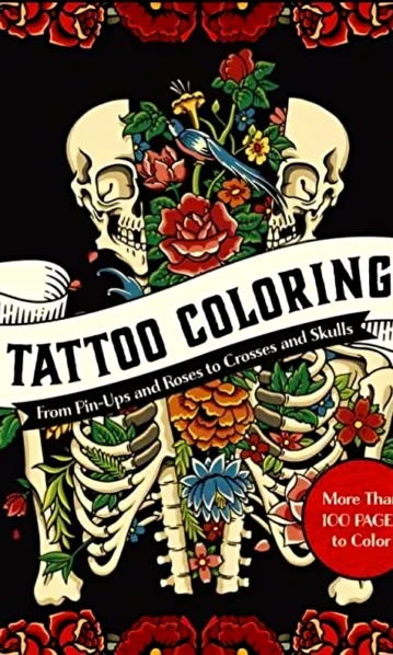 Tattoo Colouring Book